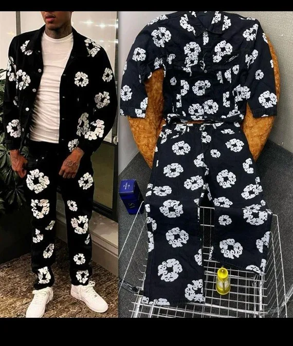 Men's Luxury Printed Two-Piece Outfit