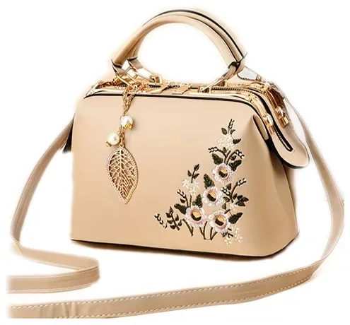 New Stylish Women'S Elegant Handbag with Trendy Floral, Versatile Shoulder Bag, And Crossbody Option