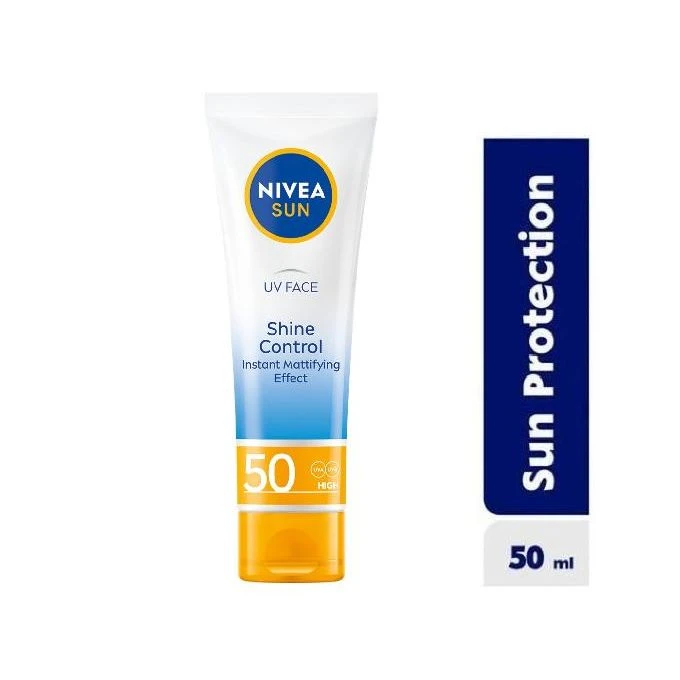 NIVEA Sun UV Sunscreen Face Shine Control Cream SPF 50 - 50ml
