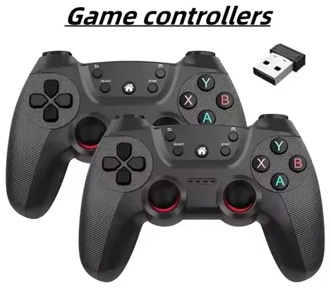NEW Wireless Doubles Game Controller for Linux/Android Phone for Game Box Game Stick PC Smart TV Box 2.4G Gamepad Joystick