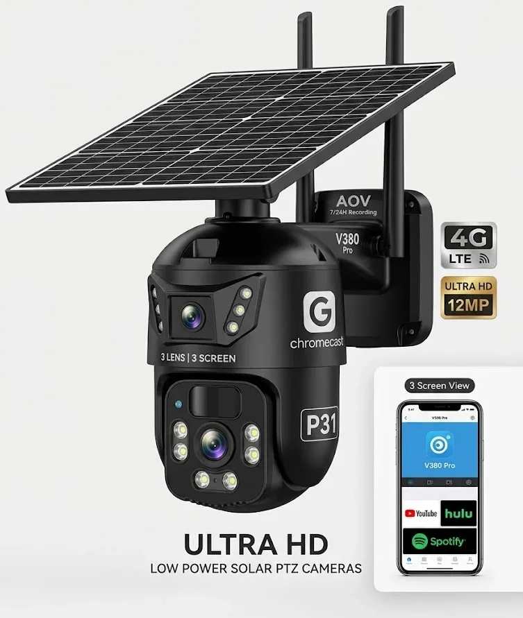 P31 AOV Low Power Solar PTZ Camera.